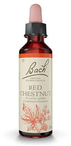 FLEURS DE BACH ORIGINAL - Red Chestnut No 25 - Pour plus d'optimisme et confiance pour les autres - Aide à moins se préoccuper de ses proches - Élixir floral naturel - Compte-Gouttes 20ml - Vegan
