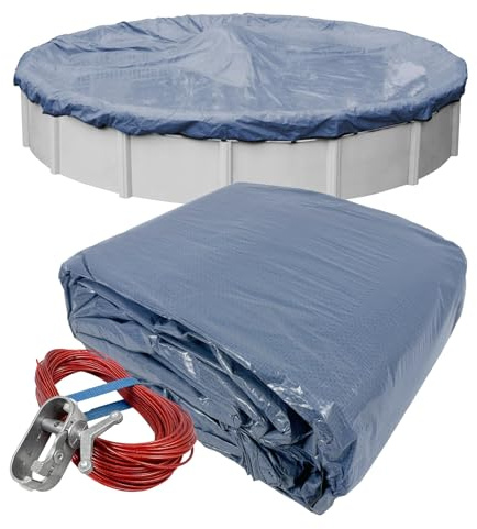 Piscine Mate 4615pm Classique d'hiver pour Piscine Rondes Round 24-Foot Pool Bleu Caraïbes