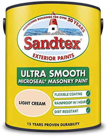 Sandtex Retail Ultra Smooth Masonry Light Cream 5 L