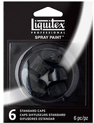 Liquitex Professional Spray Paint Nozzles - Black, Standard Pack of 6