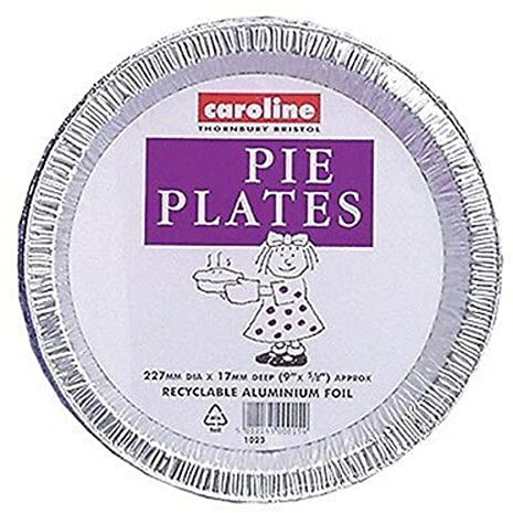 Caroline 3 Foil Pie Plates 250mmx30mm 1025