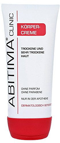 ABITIMA CLINIC Körpercreme 100 ml - bei trockener Haut, nachhaltig feuchtigkeitsregulierend und feuchtigkeitsspendend, zieht schnell ein ohne fettiges Hautgefühl, mit Lanolin & Glycerin