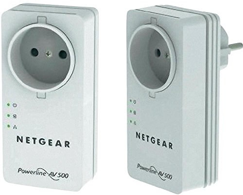 Netgear Powerline 500, 2 pezzi, Bianco