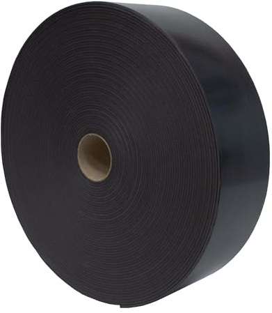 Dalsys Trennwandband selbstklebend 30m x 95mm Schwarz | Abdeckband, Holzterrasse Unterkonstruktion, aus Zellkautschuk, Schalldämmung Wand