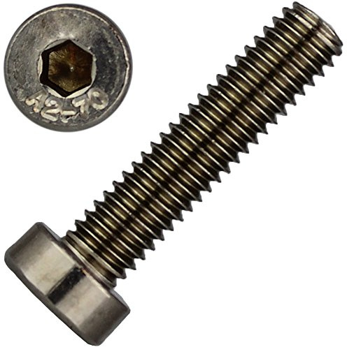 10 Stück Zylinderschrauben M3 X 12 mit Innensechskant, niedr. Kopf DIN 7984 Edelstahl A2