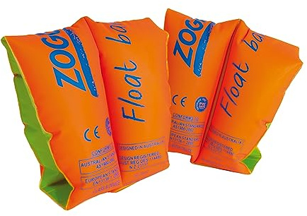 Zoggs Children's Safe Float Arm Bands, Orange, 3-6 Years (19-30kg)