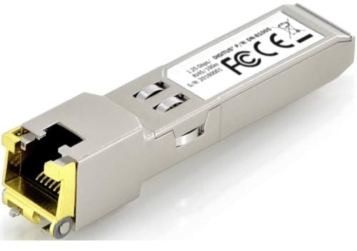 DIGITUS Gigabit SFP Modul für Cat 5 Kupfer Patchkabel, Mini GBIC, RJ45 Buchse, 1000BaseT, 100 Meter, 1.25 Gbit/s
