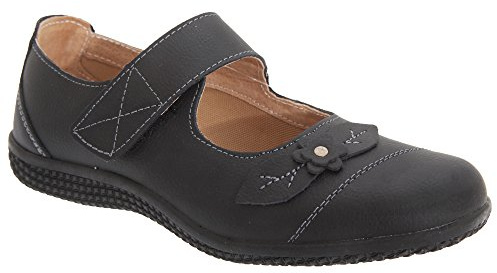 Boulevard Mary Jane Womens Touch Fastening X Wide Summer Casual L439A