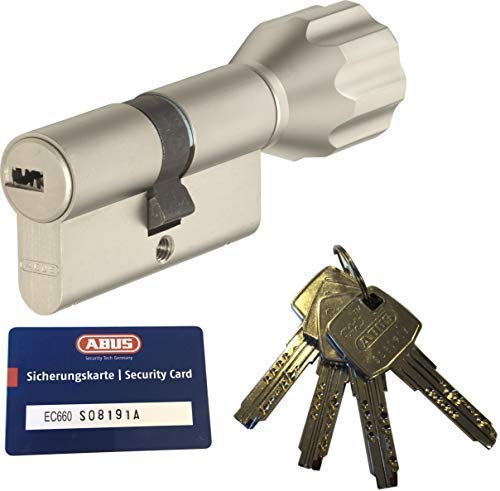 ABUS EC660 ECK660 Profil-Knaufzylinder Länge (a/b) Z30/K35mm (c=65mm) mit 4 Schlüssel, mit Sicherungskarte