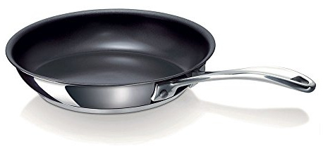 Beka 12068364 Chef Poêle à frire en acier inoxydable intérieur revêtu 26 cm, Argenté