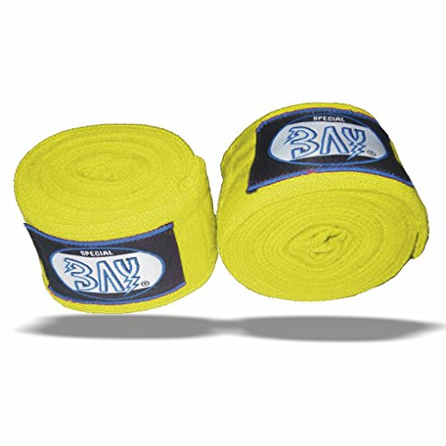 BAY Basic 2,5 Boxbandagen, gelb, 250 x 5 cm mit Anleitung