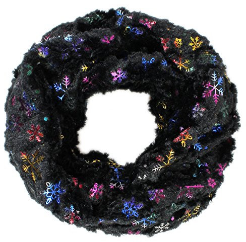 dy_mode Damen Kunstpelz Loop Schal/Schlauchschal Faux Pelz Schal - viele Farben (CL015)