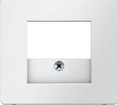 Hager q.1 – Piastra centrale presa TAE/Rosso Bianco pile