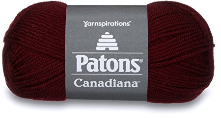 Patons Canadiana Yarn, Burgundy