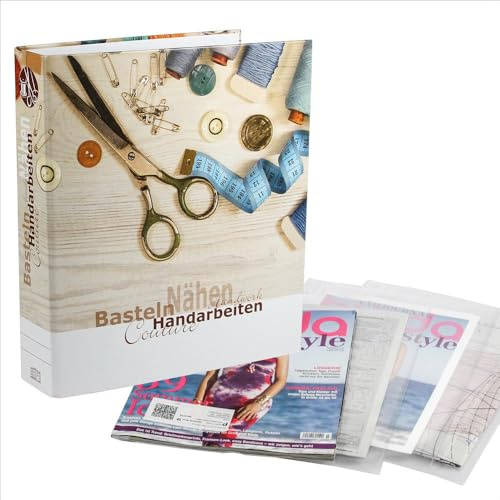 SAFE 4010 DIN A4 Ringbinder Ordner für Handarbeiten oder Bastelanleitungen,Schnittmuster, Strickmuster, usw.
