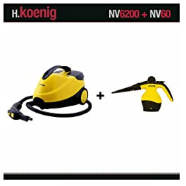 H.KOENIG NV6200+NV60 NETTOYEUR VAPEUR 2000W 4 BARS + NETTOYEUR COMPACT