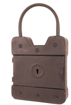 Haku Schlüsselkasten 27980, Menge:4, aus Metall In Vintageoptik mit 3 Schlüsselhaken im Innenbereich und 3 Schlüsselhaken im Frontbereich, montiert