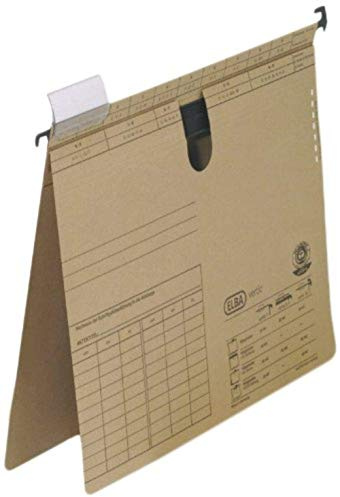 Elba Hängehefter A4, VL, BZ-Heftung, vertikal, lateral, braun, 25 Stück