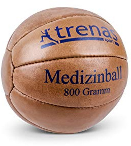 trenas Medizinball Leder - Original - 800 g - Medicine Ball - Sport Medizinball