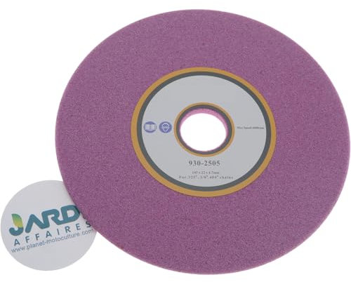 Jardiaffaires Meule 145x22,2x4,7mm pour affuteuse de chaîne Pas 325, 3/8 et 404