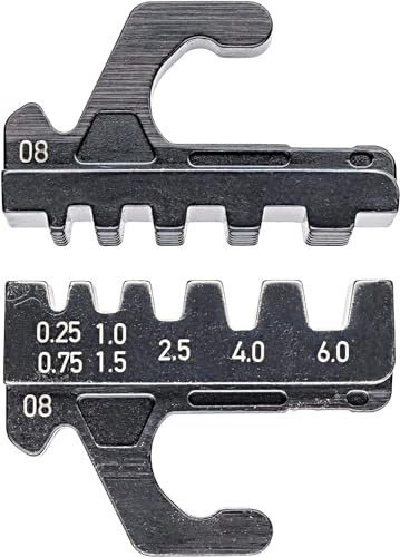 KNIPEX Mordaza intercambiable para punteras huecas aisladas y no aisladas 0,25 - 6 mm², 97 39 08 | no aislados 0,25 - 6 mm²