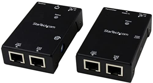 StarTech Kit Extensor Vídeo Audio HDMI por CAT5e/CAT6 PoC 1080p 50m | Resoluciones hasta 1080p 1920x1080, Compatible con cables Ethernet Cat5e o Cat6, Alcance hasta 50m