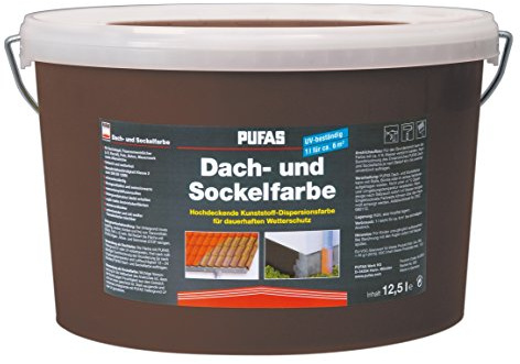 PUFAS Dach- und Sockelfarbe havanna 12,5 Liter