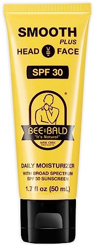 Bee Bald SMOOTH PLUS daglig fuktkräm med solskyddsfaktor 30. Brett spektrum solskydd återfuktar och återfuktar huden från solens skadliga UVA/UVB-strålar.