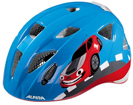 ALPINA Unisex - Barn, XIMO FLASH Cykelhjälm, red car gloss, 45-49 cm
