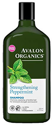 Avalon Organics Peppermint Revitalizing Shampoo 325ml (Pack of 3)