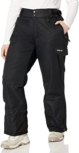 ARCTIX Pantalones de esquí Tipo Cargo aislados para Deportes de Nieve para Mujer, Color Negro, Talla XS