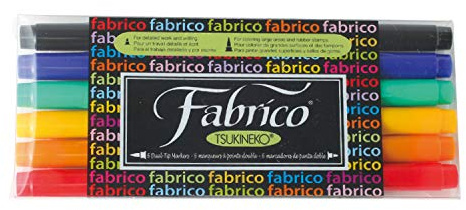 Tuskineko Fabrico Dual-Tip Markers, Standard, 6-Pack (PF-6-10000)