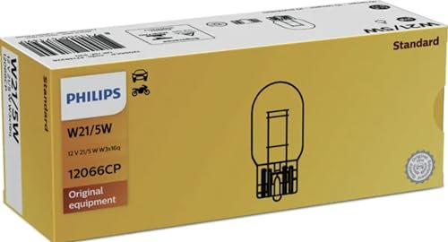 Philips W21/5W & ampoule à culot en verre Lampes de voiture 21/5 W 12066CP