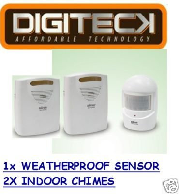 A9A-Weatherproof and Wireless burglar alarm and/or visitor alert. Perfect for Garden, Sheds, Garages, Lock-ups, Summer Houses, Boats & Caravans Etc