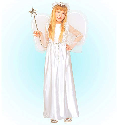 W WIDMANN MILANO Party Fashion - Kinderkostüm Engel, Kleid, Flügel, Heiligenschein, Weihnachten, Karneval
