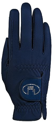 Roeckl Sports Reithandschuh Lisboa, Ladies Sommer Handschuh, Marine 7.5