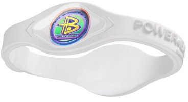 PowerBalance silikon handledsband Power Balance armband vit-vit L