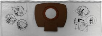 Makita P-72899 Makita L P-72899 Filter Bags for VC2010L Pack of 5 1 Grey