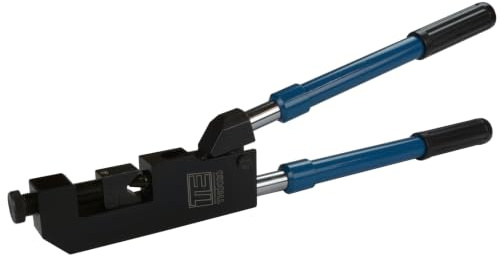 TEMCo TH0020 Lug Crimper Tool for 10 AWG - 400 MCM wire lugs- DIELESS Indent Electrical Battery Terminal Cable Wire