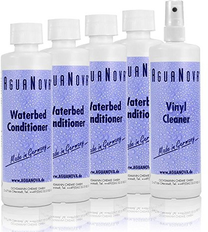 4x AguaNova Wasserbett Conditioner, 1x Vinyl Cleaner