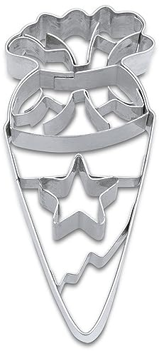 Motiv - Ausstechform Schultüte, Ausstecher Edelstahl 8 cm, Städter