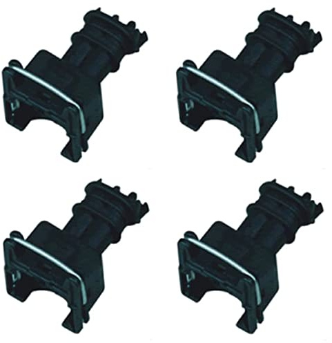KFZ Ersatz Stecker Einspritzdüse Benziner BOS EV1 (4 x Female) 1287013003, 1 287 013 003, 282189-1, 282762-1 kompatibel mit Bosch Injektoren bei BMW Mercedes Volvo VW Opel Porsche etc.