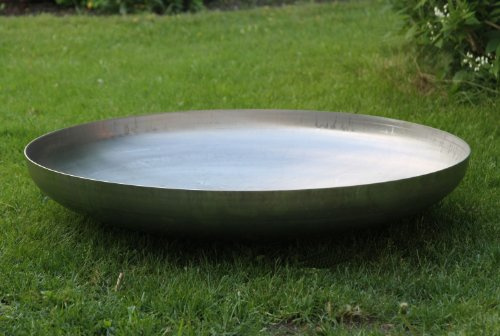 Feuerschale Klöpperboden Edelstahl Ø 700 mm Grillschale 70 cm Wandstärke 3 mm
