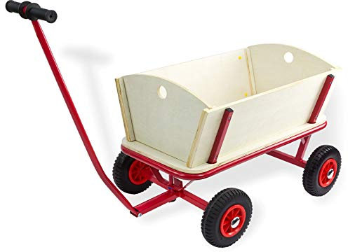 Holz Handwagen Handkarre Bollerwagen Transportwagen L 725 Fun mit PU Bereifung