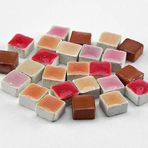 Mosaik Minis 5x5mm), 5000 Stück, mix rot, MXRG