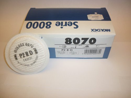 Moldex 8070 Partikelfilter Filter für &8000 Serie 4000, 5000, 8 Stück Pro Box
