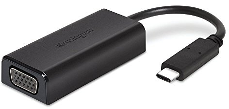 Kensington Adaptador USB-C a HD VGA - Adaptador CV2000V USB-C a VGA, Adaptador de video externo, USB-C para 1080p HD Didsplay - Certificado para trabajar con Chromebook (K38676WW)