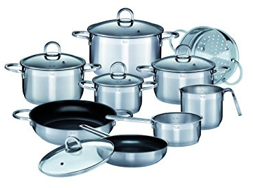 GSW 813150 Alara Top-Set 14-teilig, Edelstahl, silber, 38 x 25,5 x 15,5 cm, 14 Einheiten