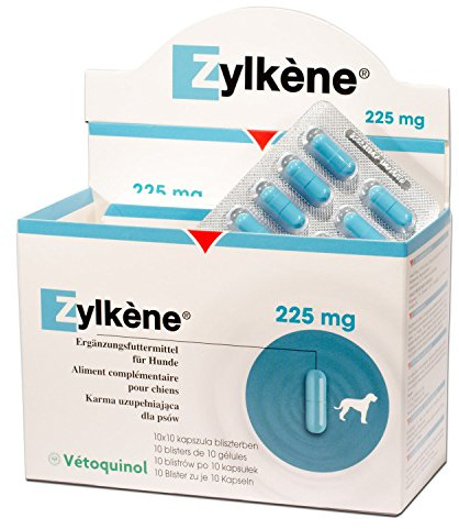 Zylkene - Ergänzungsfuttermittel für Hunde ab 10kg - 2x30 Kapseln