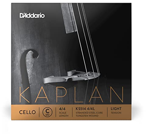 D'Addario Kaplan Cello-Saite - Einzelsaite C - KS514 4/4L - Cellosaiten - 4/4 Skala, Leichte Spannung